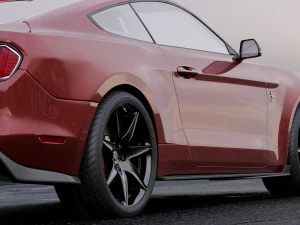 mustang shelby gt500 2020 3D Model