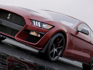 mustang shelby gt500 2020 3D Model