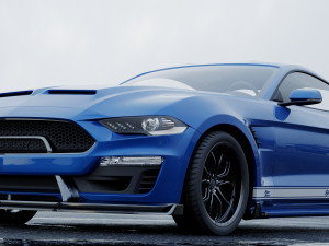mustang shelby super snake coupe 2018 3D 模型