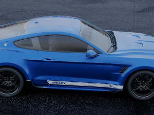 mustang shelby super snake coupe 2018 3D 模型