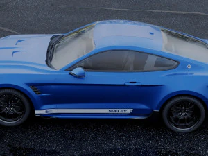 mustang shelby super snake coupe 2018 3D Model