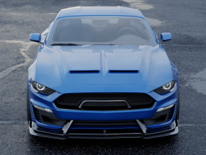 mustang shelby super snake coupe 2018 3D 模型