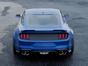 mustang shelby super snake coupe 2018 3D Model