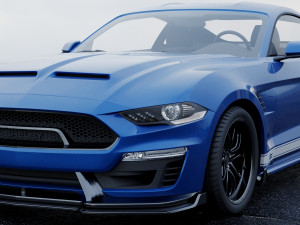 mustang shelby super snake coupe 2018 3D 模型