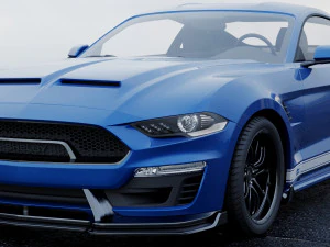 mustang shelby super snake coupe 2018 3D Model