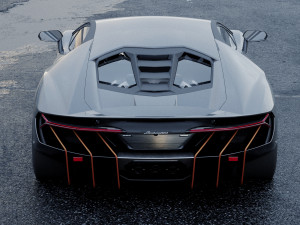 supercar centenario coupe 2017 3D Model