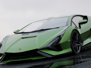 supercar sian 2020 3D 模型