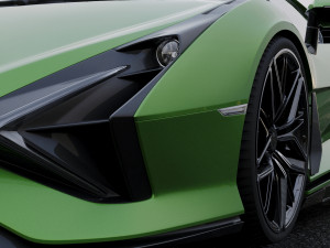 supercar sian 2020 3D Model