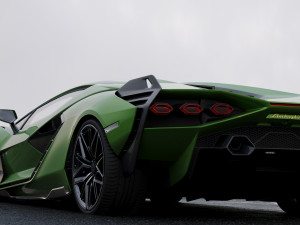 supercar sian 2020 3D Model