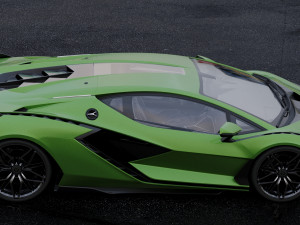 supercar sian 2020 3D Model