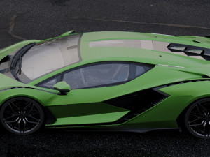 supercar sian 2020 3D Model