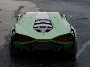 supercar sian 2020 3D Model
