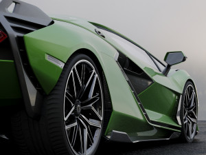 supercar sian 2020 3D Model