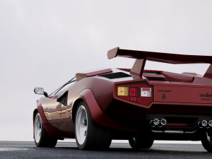 supercar countach 5000 qv 1985 3Dモデル