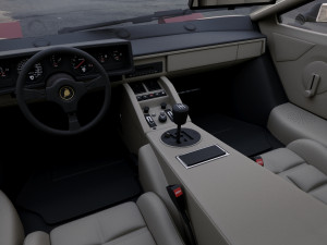 supercar countach 5000 qv 1985 3Dモデル