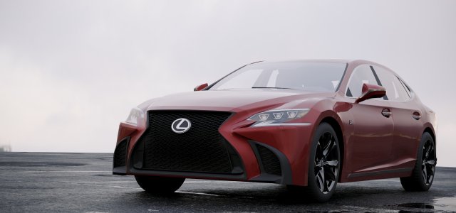 lexus ls xf50 f sport 2018 3D Model .c4d .max .obj .3ds .fbx .stl .blend 