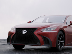 lexus ls xf50 f sport 2018 3Dモデル