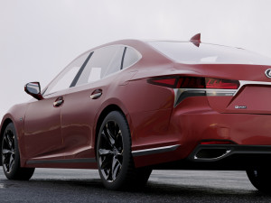 lexus ls xf50 f sport 2018 3D Model