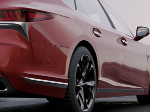 lexus ls xf50 f sport 2018 3D Model