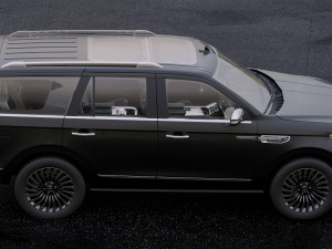 lincoln navigator black label 2017 3Dモデル