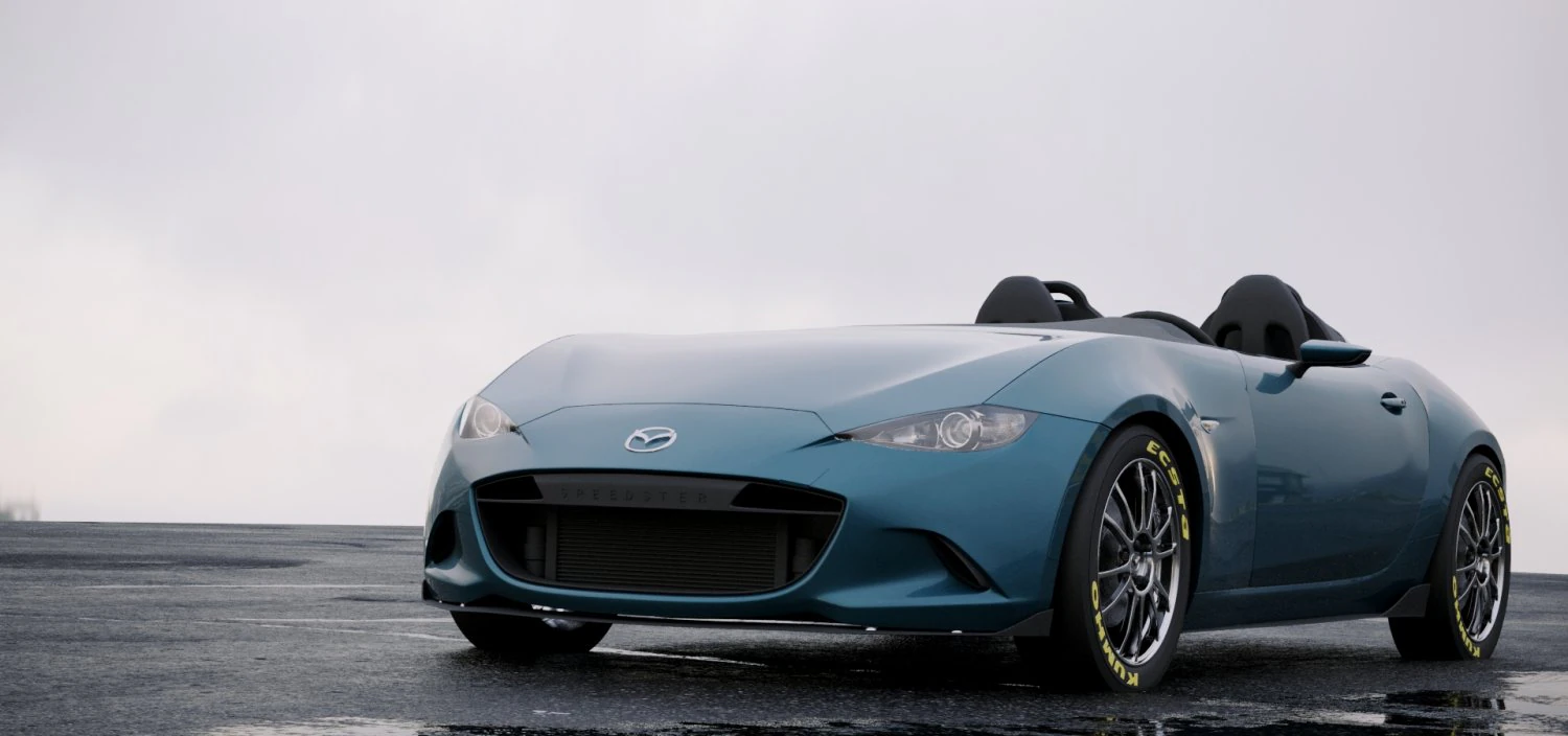 mazda mx-5 spyder 2015 3D Model .c4d .max .obj .3ds .fbx .stl .blend