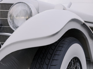 mercedes-benz 500k special roadster 1936 3D Модель