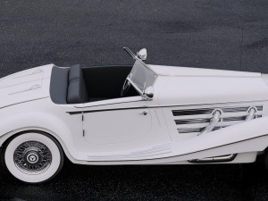 mercedes-benz 500k special roadster 1936 3D Модель