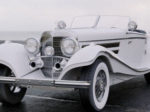 mercedes-benz 500k special roadster 1936 3D Модель