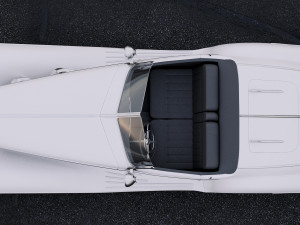 mercedes-benz 500k special roadster 1936 3D Модель