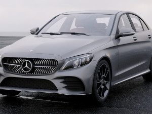 mercedes-benz w205 amg 2018 3D Model