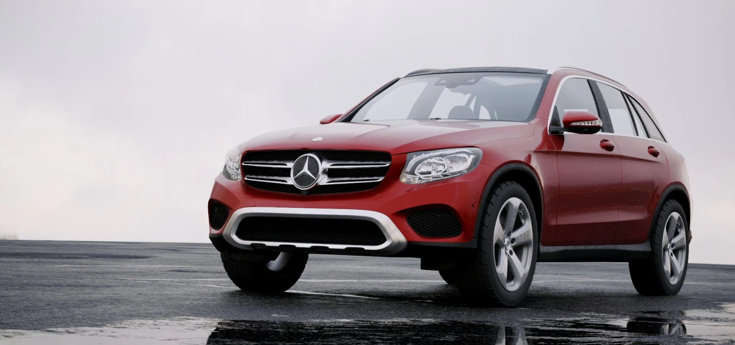 mercedes-benz glc class 2016 3D Model .c4d .max .obj .3ds .fbx .stl .blend 