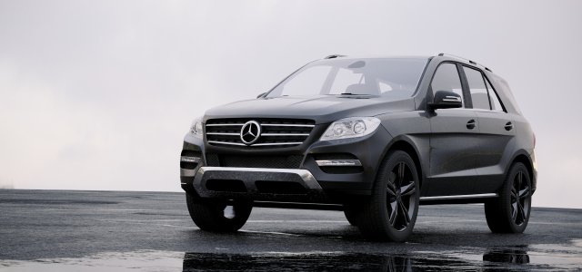 mercedes-benz m class 2012 3D Model .c4d .max .obj .3ds .fbx .stl .blend 
