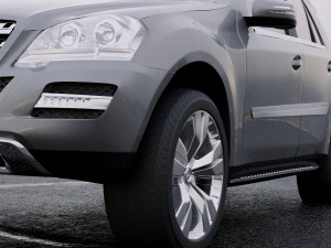 mercedes-benz ml class 2011 3Dモデル