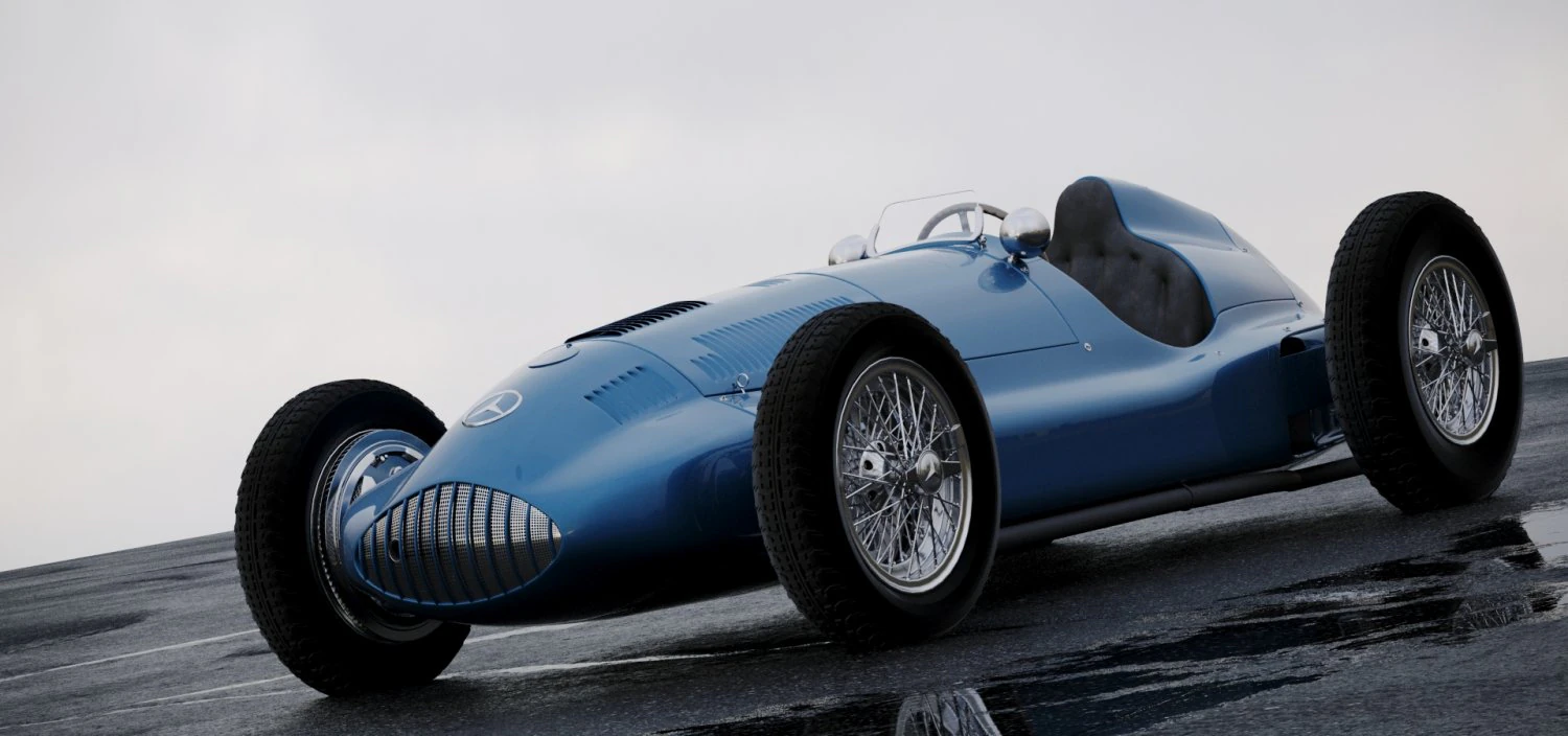 mercedes-benz w165 1939 3D Model .c4d .max .obj .3ds .fbx .stl .blend 