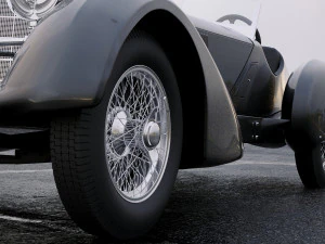 mercedes-benz ssk trossi roadster 1930 3D Model