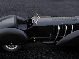 mercedes-benz ssk trossi roadster 1930 3D Model
