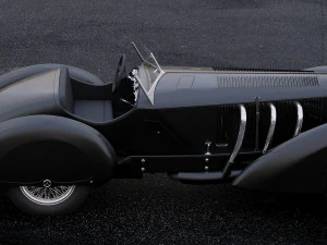 mercedes-benz ssk trossi roadster 1930 3D Model