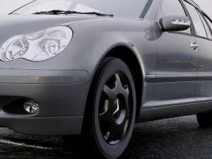 mercedes-benz c-class w203 estate 2005 Model 3D