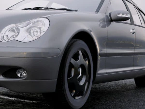 mercedes-benz c-class w203 estate 2005 3D Model
