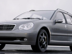 mercedes-benz c-class w203 estate 2005 3D Model