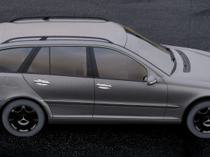 mercedes-benz c-class w203 estate 2005 Model 3D
