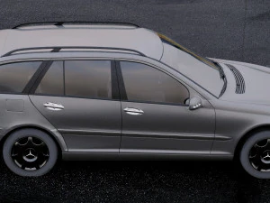 mercedes-benz c-class w203 estate 2005 3D Model