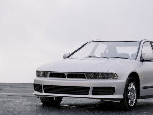 mitsubishi galant sedan 1996 3D Модель
