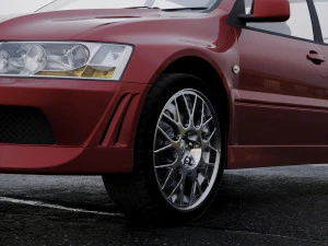 mitsubishi lancer evolution 2001 3D Model