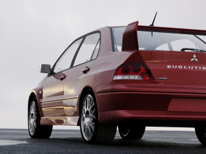 mitsubishi lancer evolution 2001 3D Модель