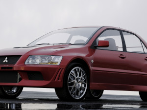 mitsubishi lancer evolution 2001 3D Модель