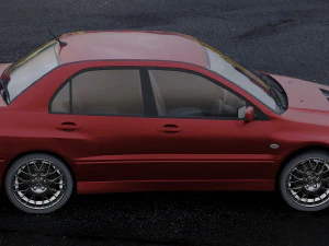mitsubishi lancer evolution 2001 3D Model