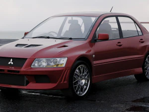 mitsubishi lancer evolution 2001 3D Model