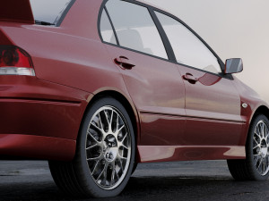mitsubishi lancer evolution 2001 3D Модель