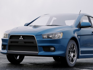 mitsubishi lancer evolution x 2009 3D Модель